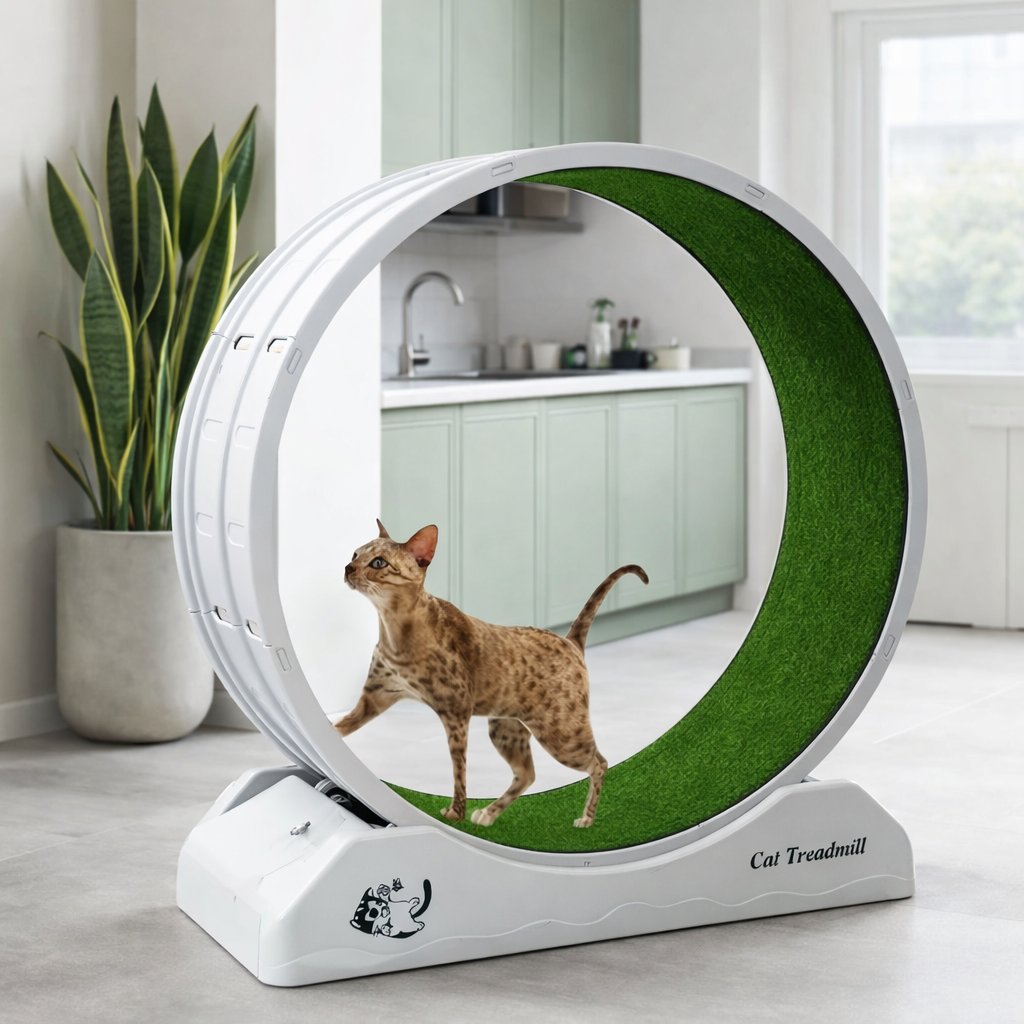 Roue pour chat Rôdeur Green — tapis gazon vert sport