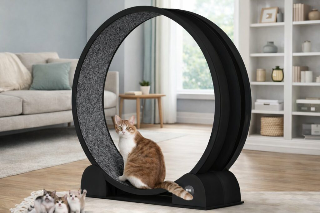 Rôdeur Onyx – Roue pour Chat Premium Noir Mat